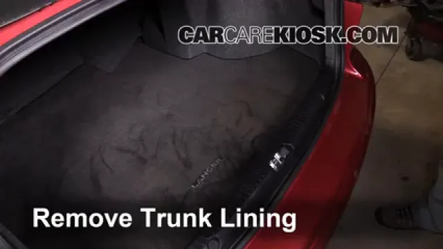 2012 Mitsubishi Lancer SE 2.4L 4 Cyl. Jack Up Car Use Your Jack to Raise Your Car